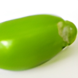 generated: a green pepper sliced into many pieces #4